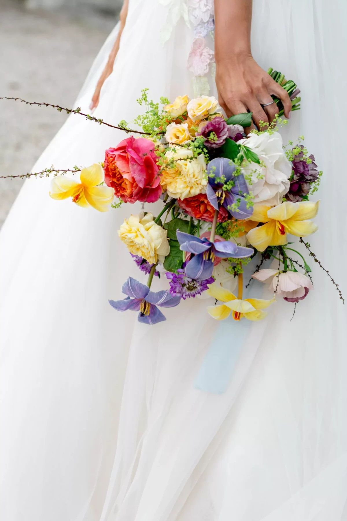 Bouquet mariage élégant Fine Art - Photographe French Riviera